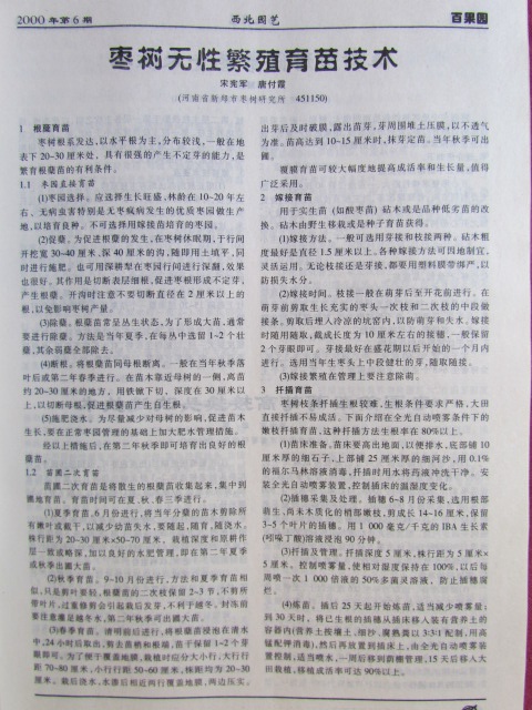 1997年西北园艺上发表